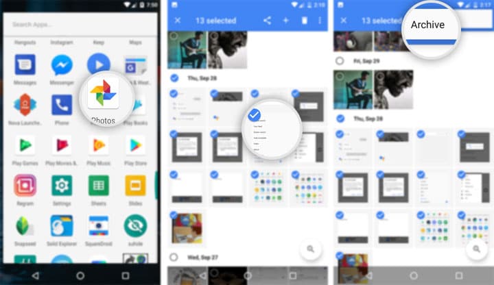 Archive Private Photos in Google Photos App to Hide Them