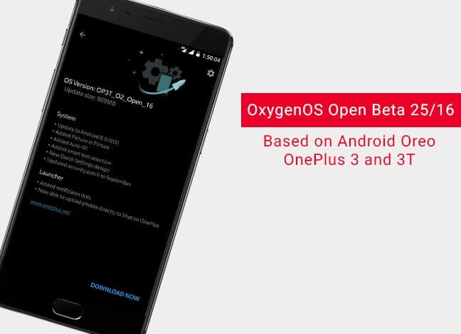 Install OxygenOS Open Beta 25/16 on OnePlus 3 and 3T