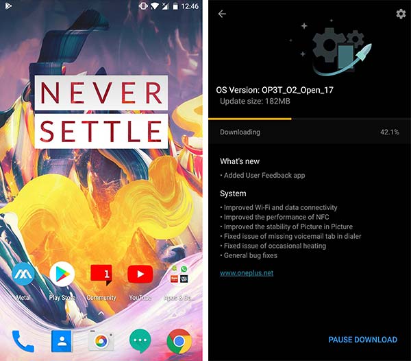 Install OxygenOS Open Beta 26/17 - Screenshots
