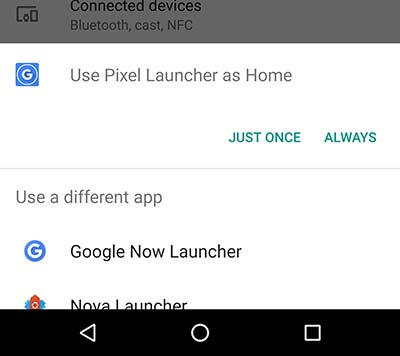 Use Pixel Launcher as Home Always