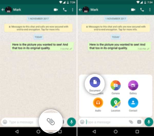 How to Send Uncompressed Images on WhatsApp - Attach as Document