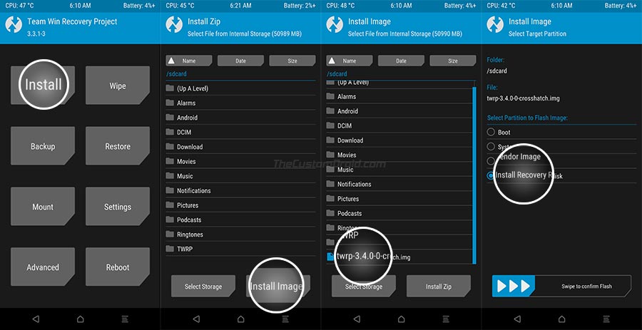 How to Update to TWRP 3.4 from an existing version of TWRP