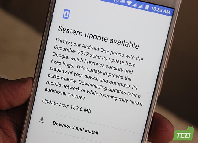 Install Xiaomi Mi A1 December Update