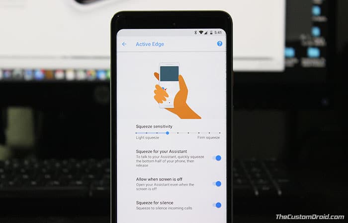 Enable Active Edge on Google Pixel 2 and Pixel 2 XL
