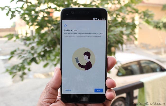 Включить распознавание лица на OnePlus 5 и OnePlus 3