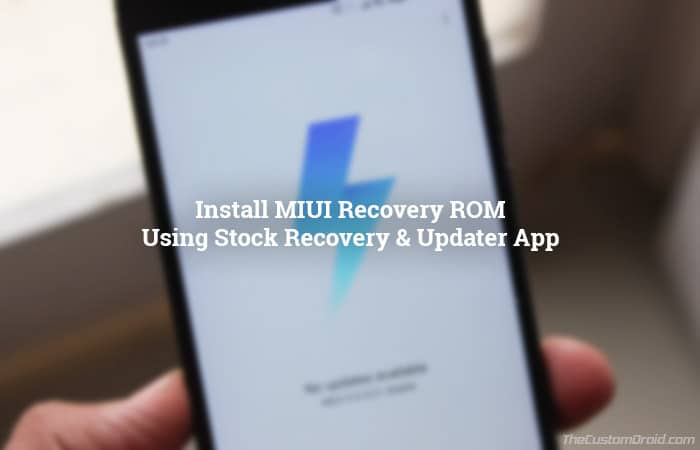 Recovery ROM.