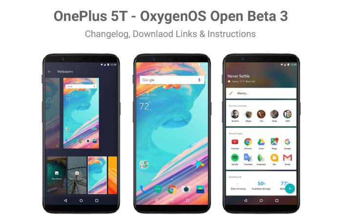 Install OnePlus 5T OxygenOS Open Beta 3 Update