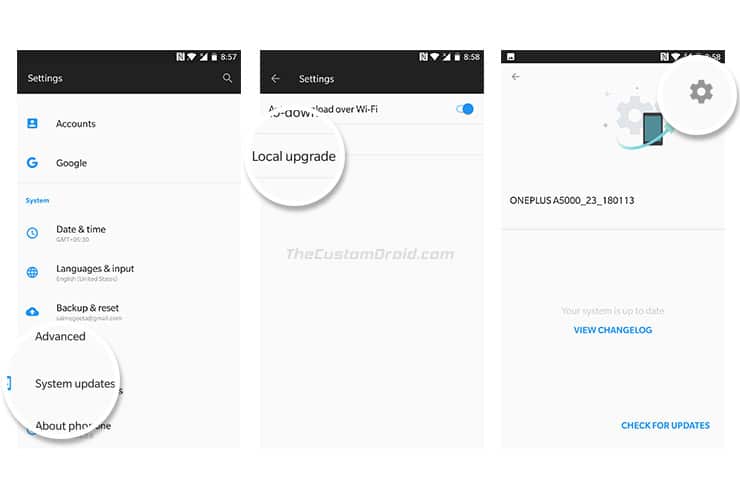 Install OxygenOS on OnePlus Devices using Local Upgrade - 1