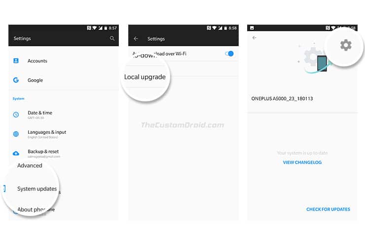 Install OxygenOS on OnePlus Devices using Local Upgrade - 1