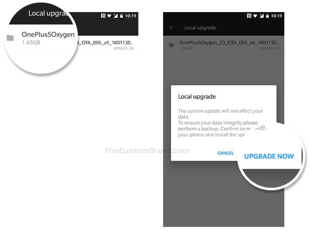Install OxygenOS on OnePlus Devices using Local Upgrade - 2