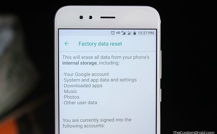 How to Hard Reset Xiaomi Mi A1 to Factory Settings (2 Methods)