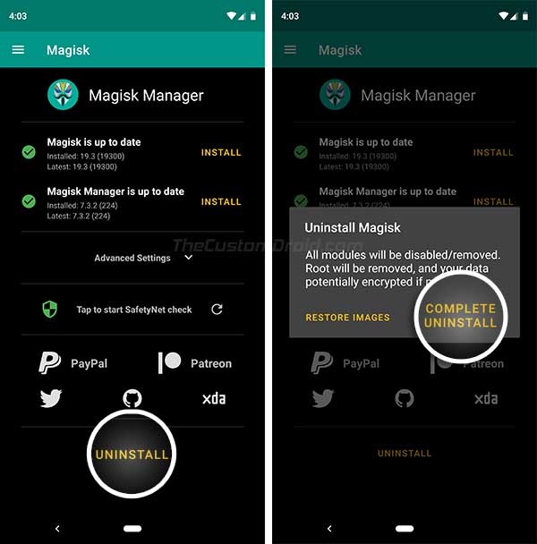 How to Uninstall Magisk Completely and Unroot your Android Device