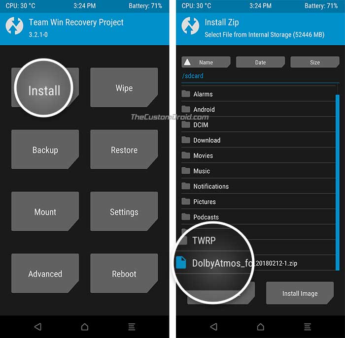 Install Dolby Atmos on Android Oreo using TWRP - 1