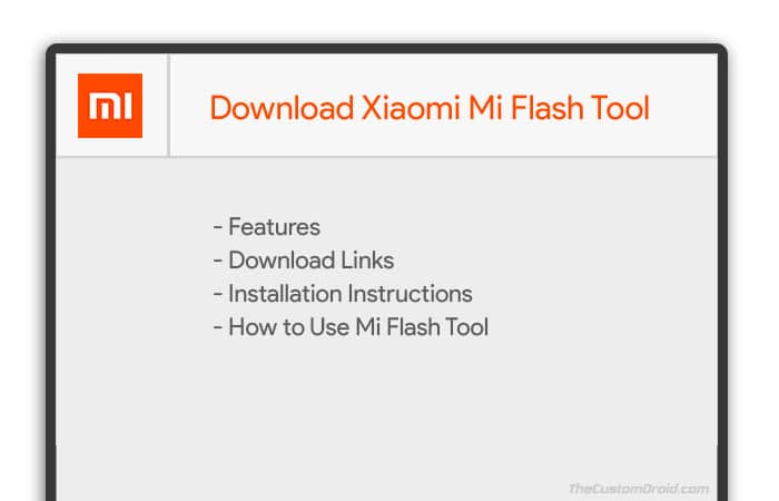 xiaomi flash tool free