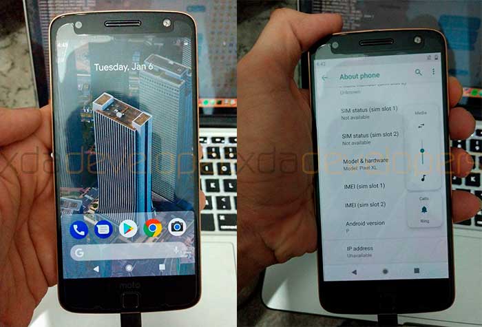 Android P Developer Preview на Moto Z - Скриншоты