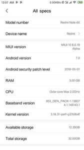 Install Redmi Note 4 MIUI 10 China Beta ROM - All Specs Screenshot