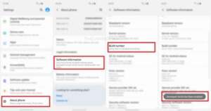developer options s9