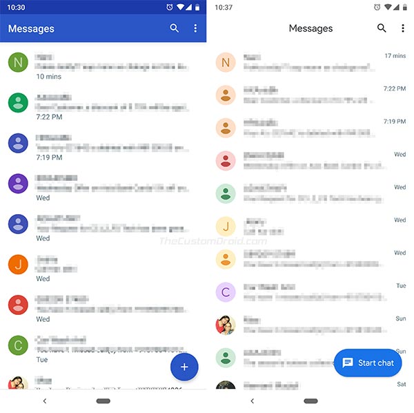 Android Messages 3.5 - Chat Messages