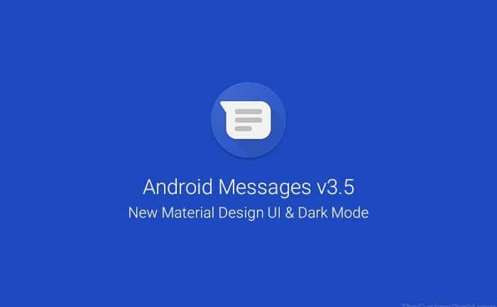 Download Android Messages 3.6 with Material Design and Dark Mode [APK]