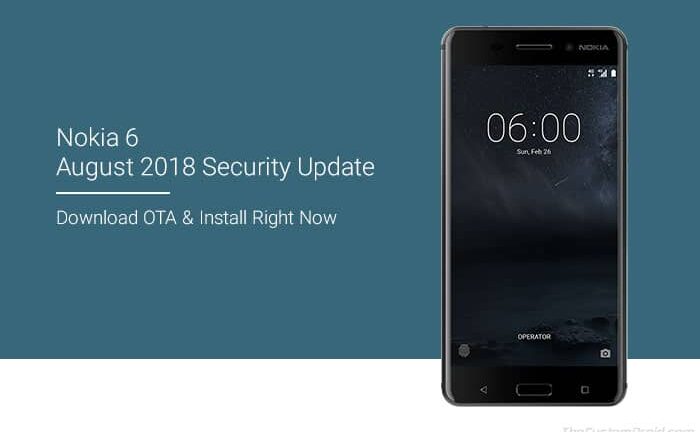 How to Install Nokia 6 August 2018 Security Update OTA (Android 8.1 Oreo)