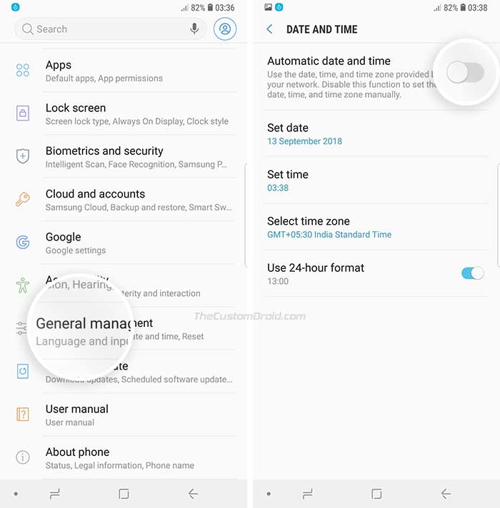 Fix Missing OEM Unlock Toggle on Samsung Galaxy Devices - Manually Set Date in Settings