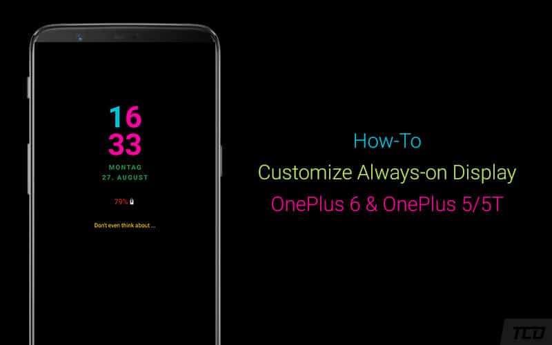 Как настроить постоянно включенный дисплей на OnePlus 6 и OnePlus 5 / 5T