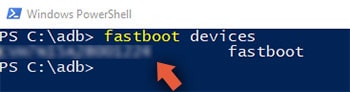 Unlock Nokia 8 Bootloader - Verify Device-PC Connection over Fastboot