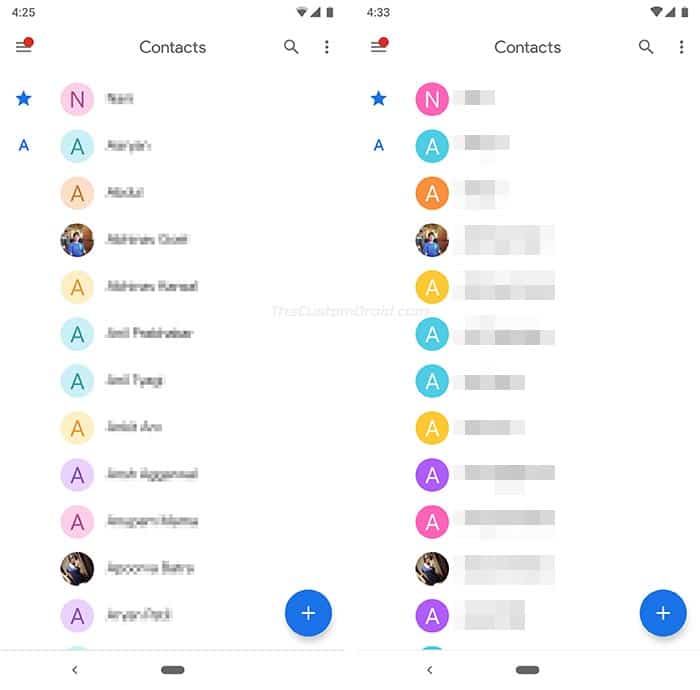 Google Contacts 3.1 - Color of Auto-generated Contact Thumbnails