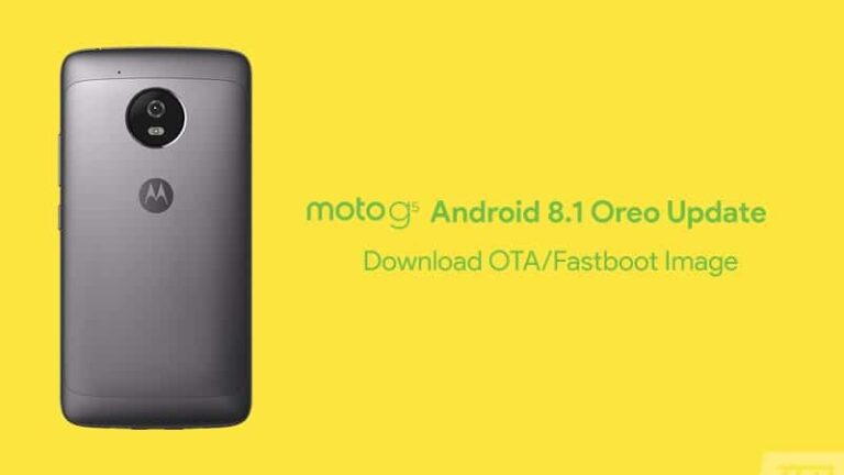 How to Manually Install Moto G5 Android 8.1 Oreo Update (OTA & Fastboot Image)