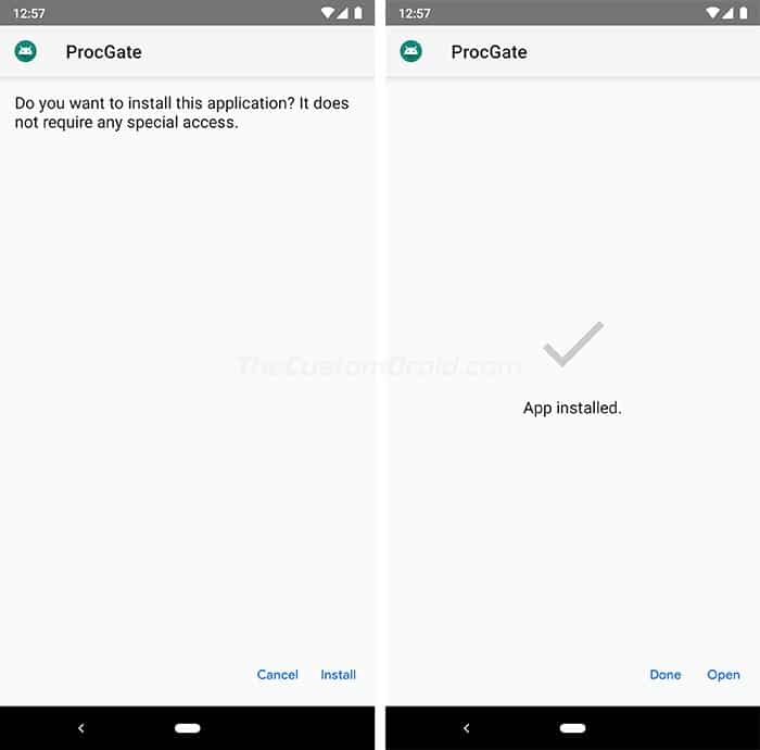 Install ProcGate app by topjohnwu