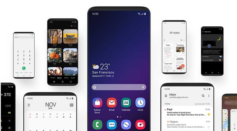 One UI на базе Android Pie на Samsung Galaxy A8 Plus