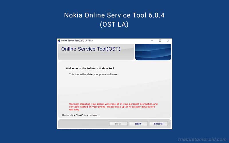 Download Nokia Online Service Tool (OST LA) 6.0.4 for all Nokia Android Phones