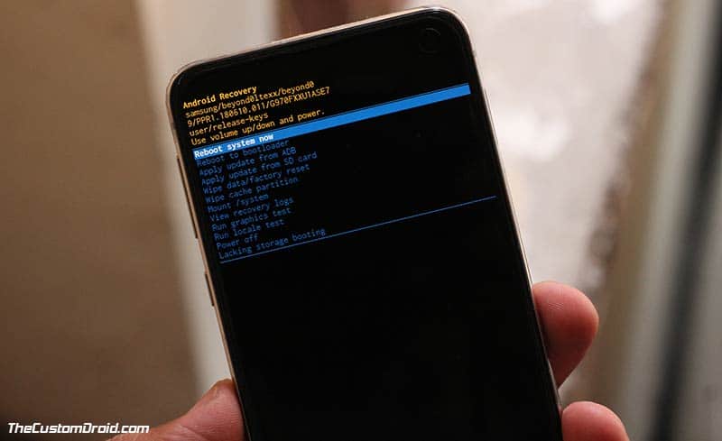Boot Samsung Galaxy S10/S10+/S10e into Recovery Mode
