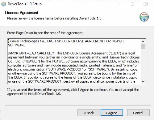 Agree to the License Agreement