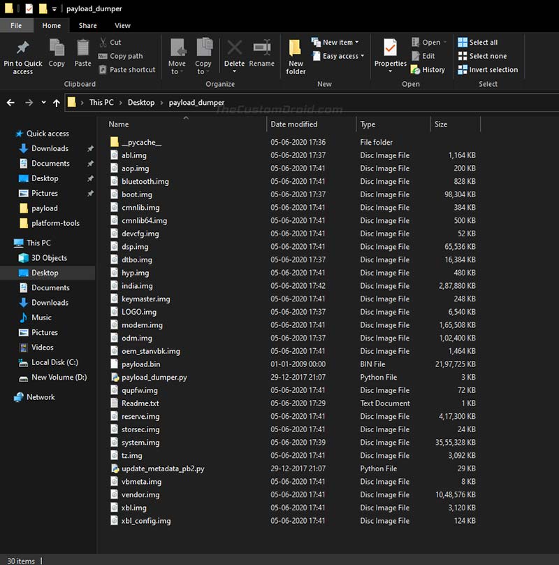 Cara extrak file bin