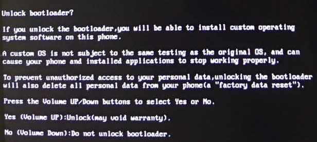 realme 3 Pro Unlock Bootloader Confirmation Message