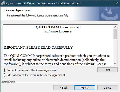 Install Qualcomm HS-USB QDLoader 9008 Drivers - Direct Method - Accept T&C