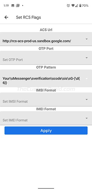 Apply RCS Flags to Enable RCS in Android Messages App