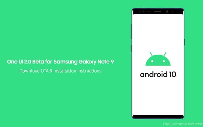 Download and Install One UI 2.0 Beta on Samsung Galaxy Note 9