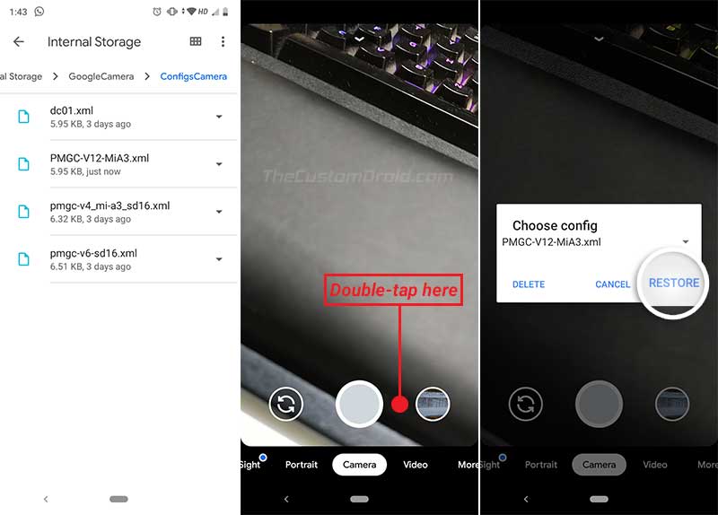 Load Config XML File in Google Camera Port on Xiaomi Mi A3