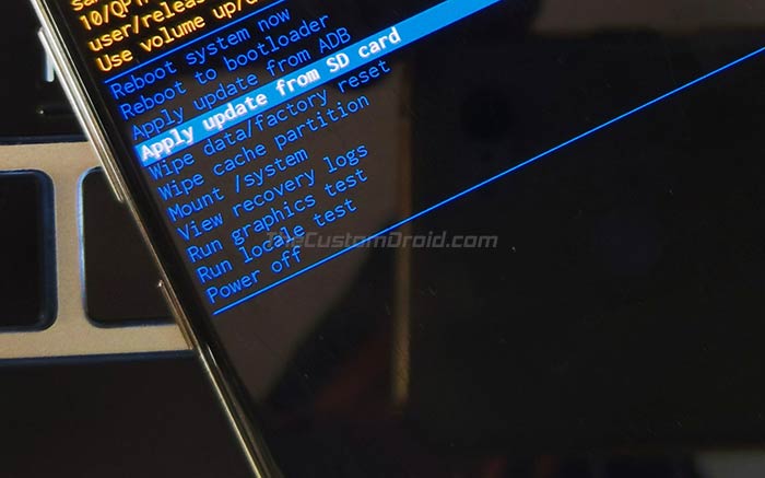 Install Samsung Galaxy Note 9 Android 10 update using stock recovery