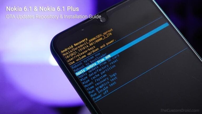 Nokia 6.1/6.1 Plus OTA Software Updates Repository and Installation Guide