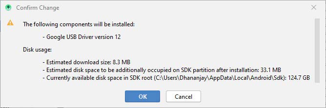 Usb vid 18d1 pid. Confirm changes.