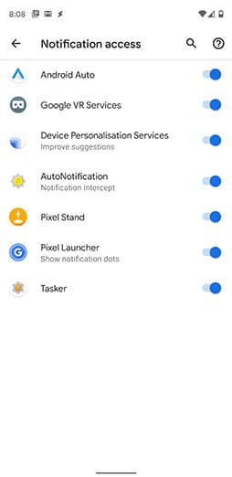 Grant 'Notification access' permissions to Tasker and AutoNotification