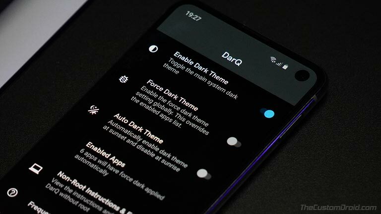 Download DarQ: Enable Per-App Dark Mode on Android 10 without Root