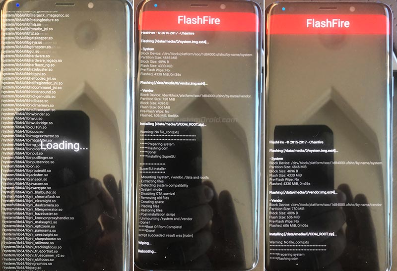 FlashFire Flashing Files on Snapdragon Galaxy S9/S9+/Note 9