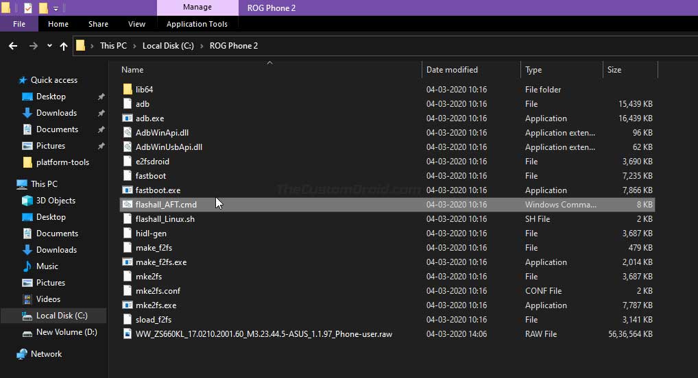 Asus ROG Phone 2 RAW Firmware File