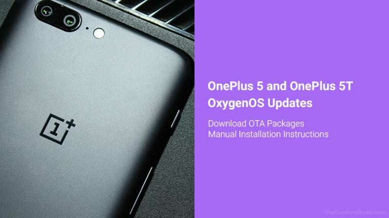 Download OnePlus 5/5T OTA Software Updates and How to Install Them [Latest: OxygenOS 10.0.1]
