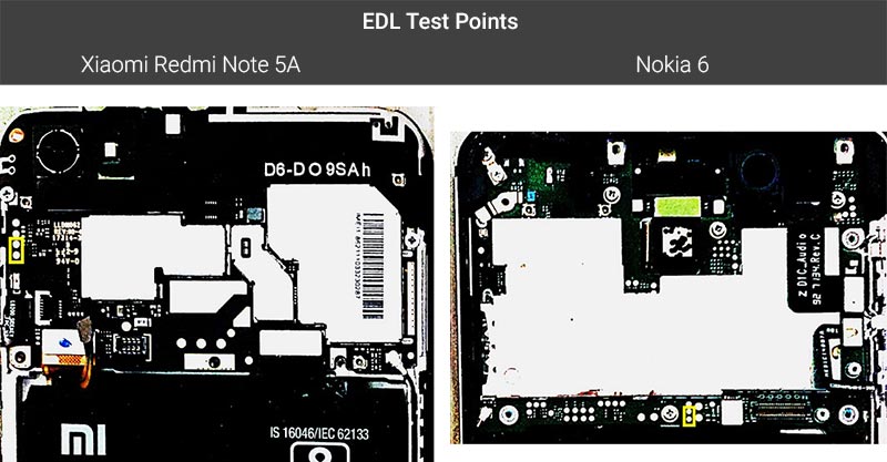 Контрольные точки EDL на устройствах Xiaomi и Nokia