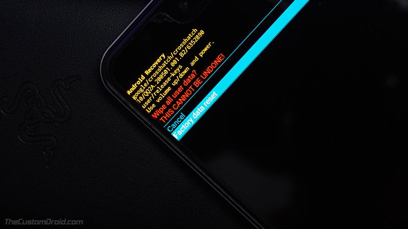Factory Reset ROG Phone 2 via Stock Recovery